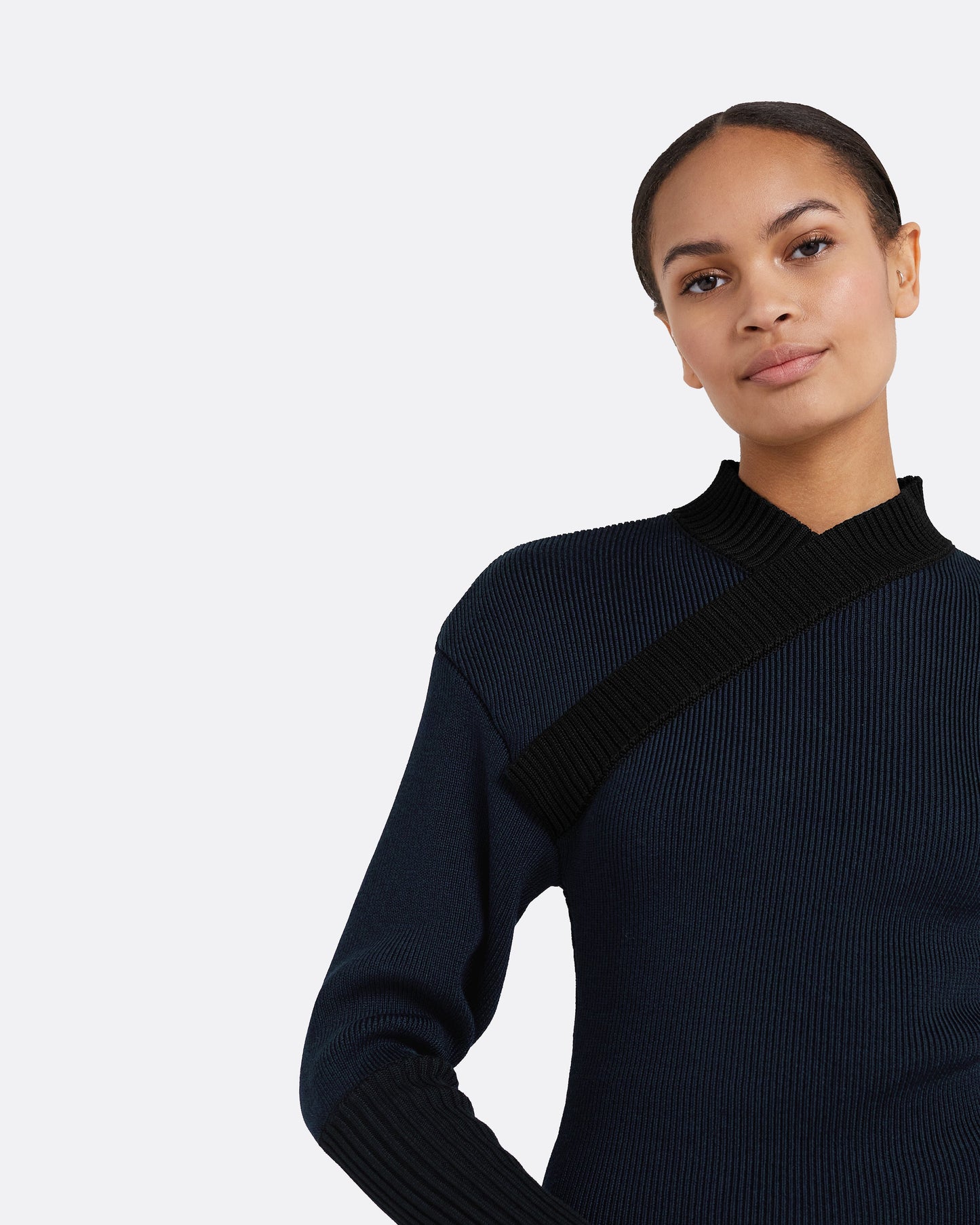 Genie Knit In Navy & Black