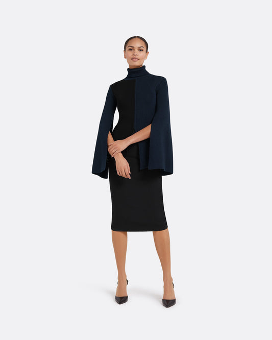 Gigi Knit In Navy & Black