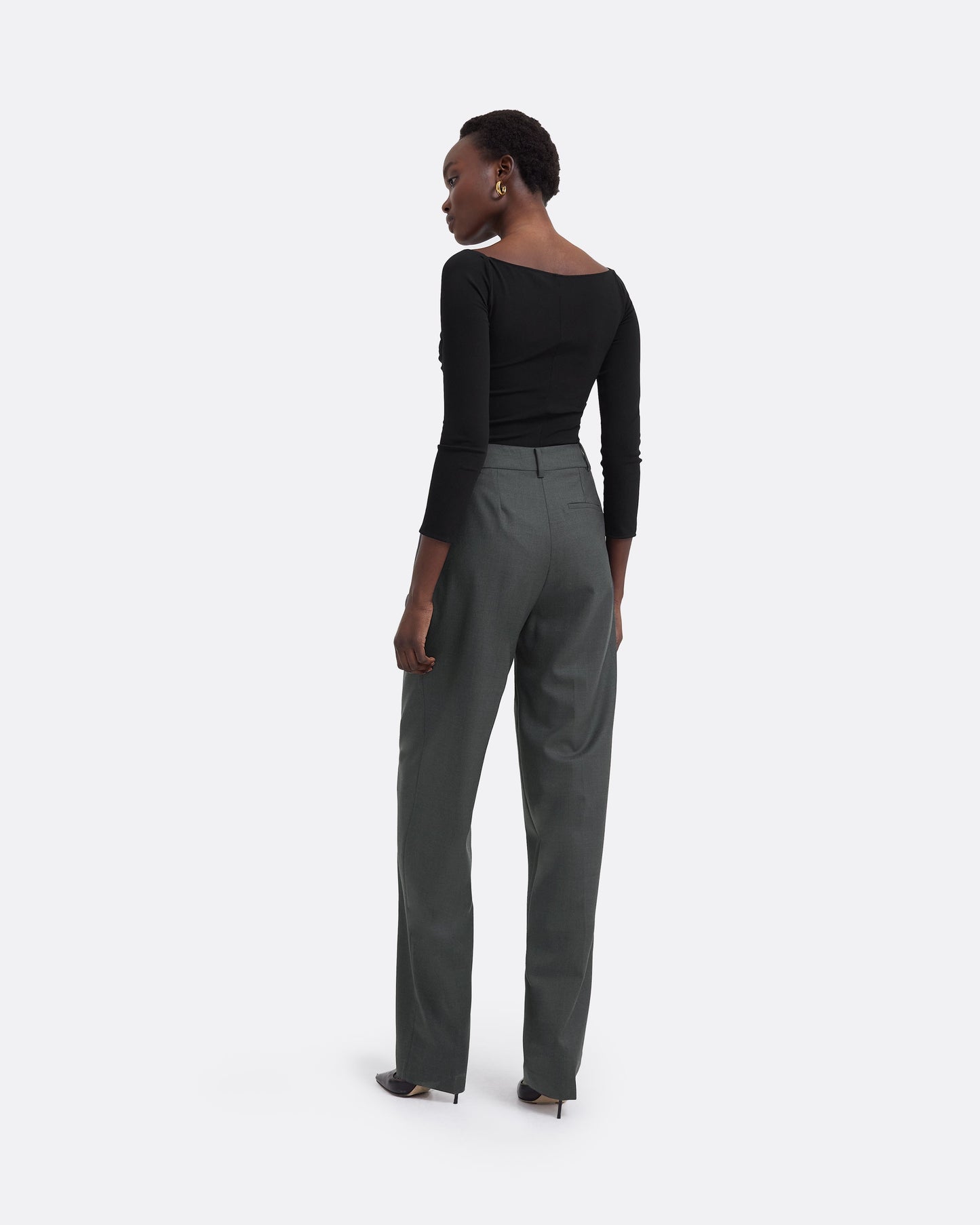 Penelope Grey Melange Trousers