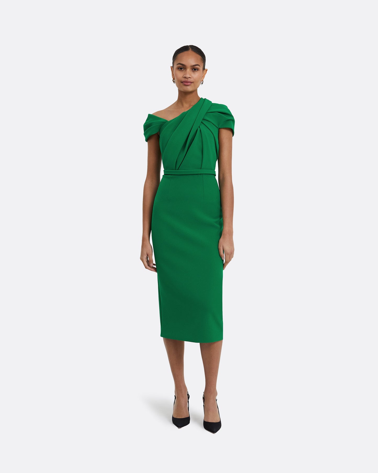 Dania Jewel Green Midi Dress
