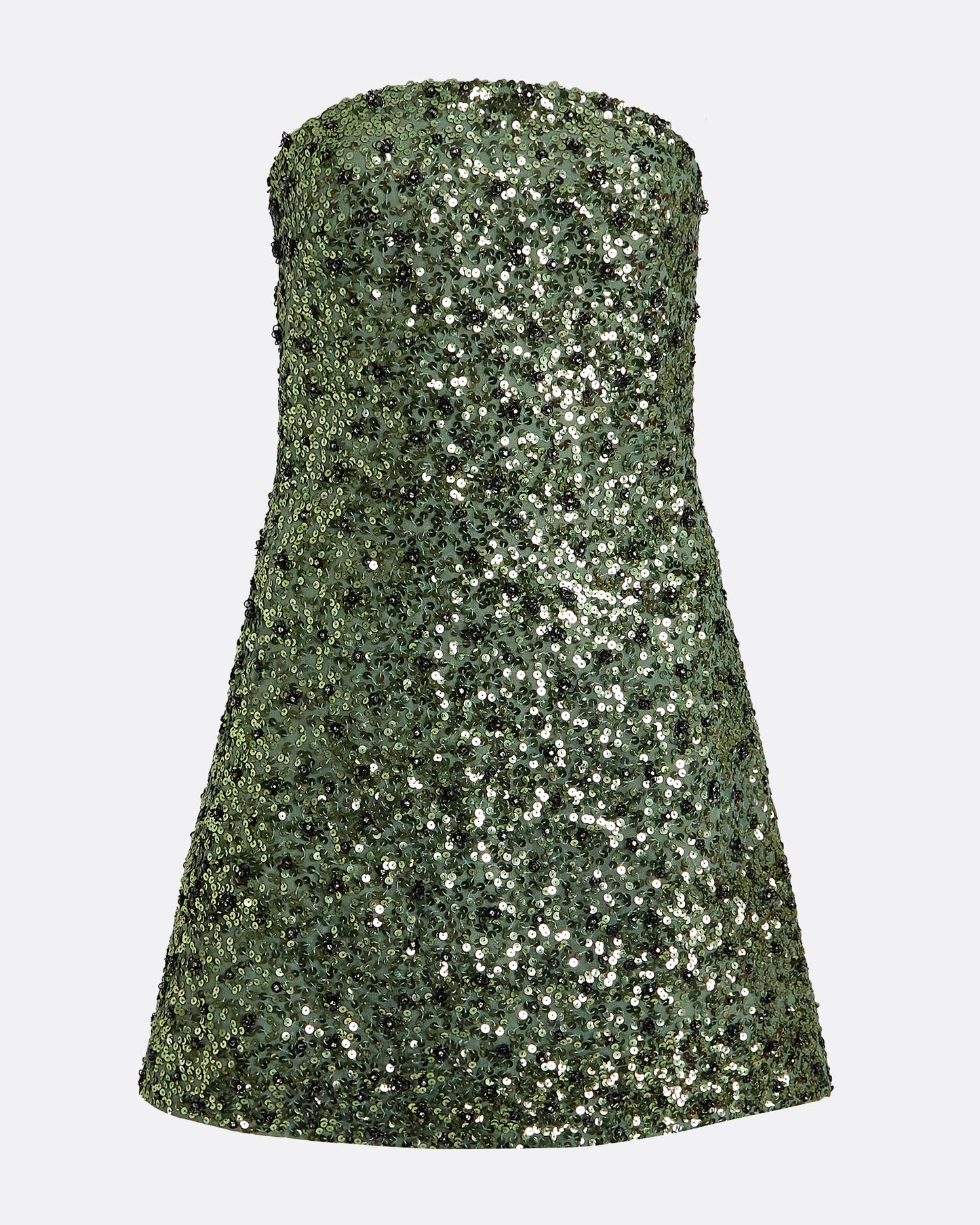 Rowan Oil Green Short Dress