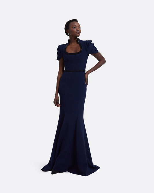 Logan Maritime Blue Long Dress