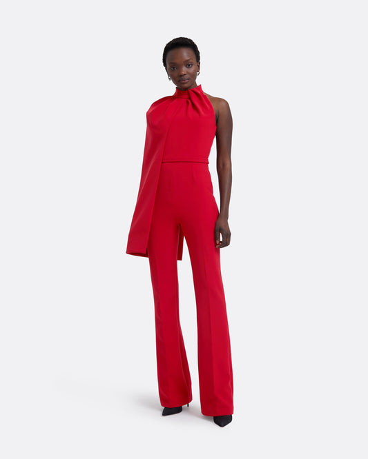 Jaime Crimson Red Jumpsuit