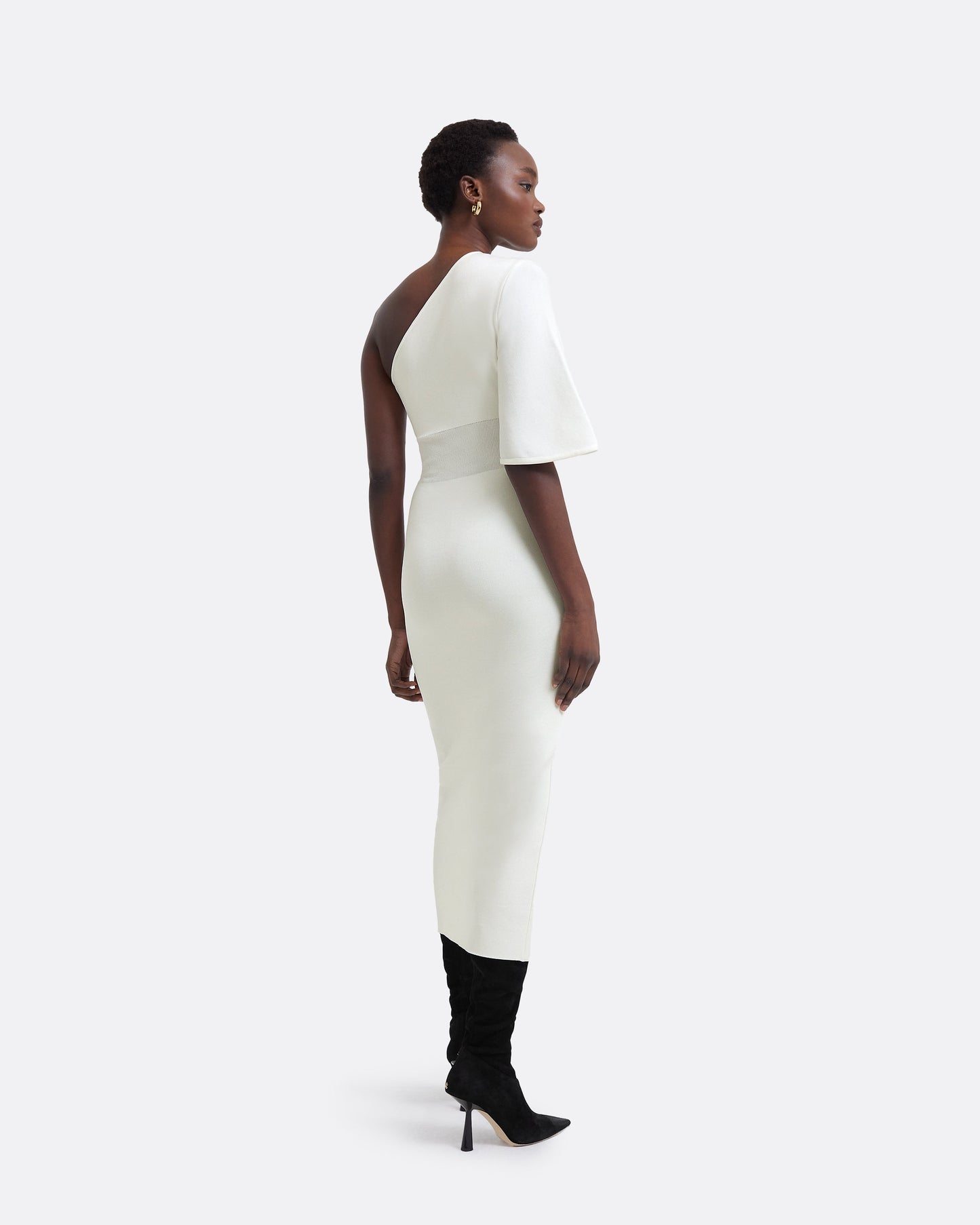 Kalypso Ivory Midi Knit Dress