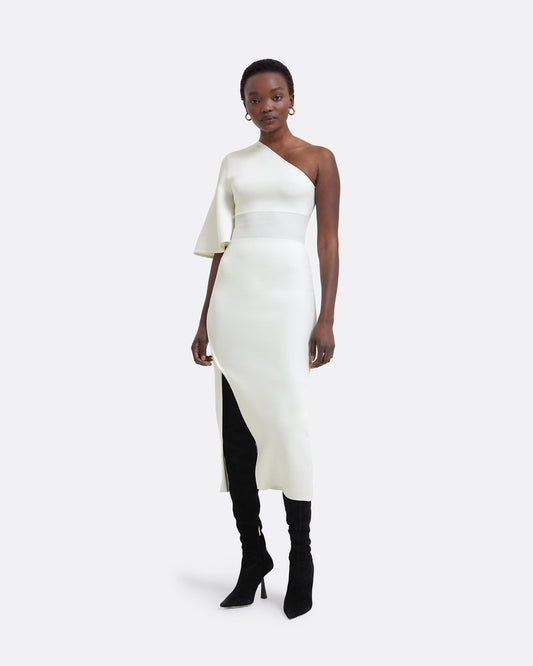 Kalypso Ivory Midi Knit Dress