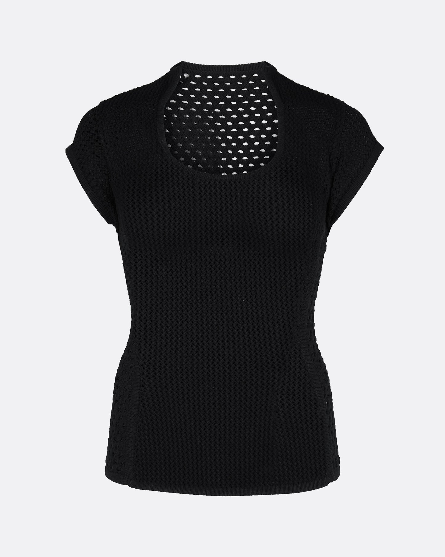 Karly Black Knit Top