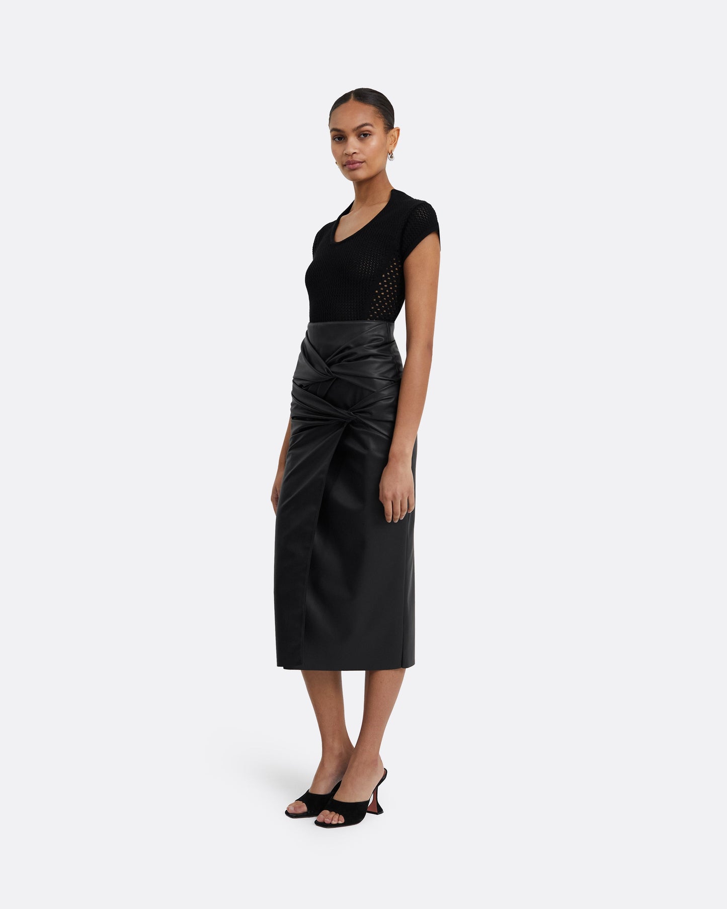 Karly Black Knit Top