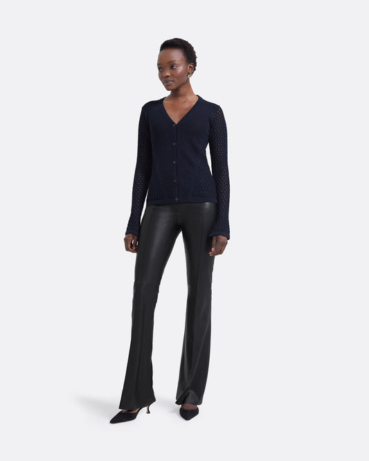 Keziah Navy Knit Top