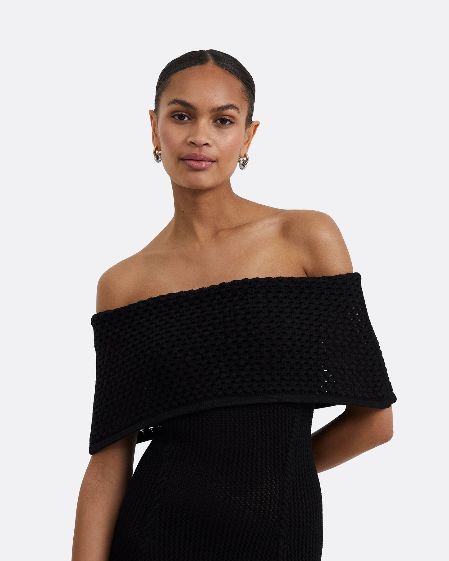 Kole Black Knit Short Dress