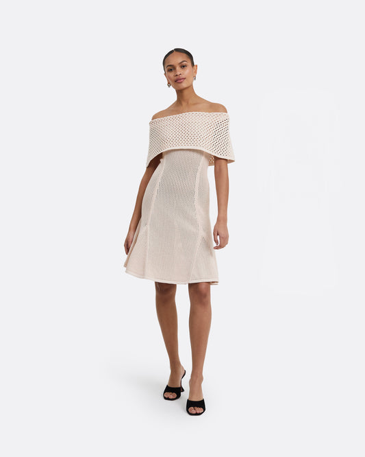 Kole Nouvelle Peach Knit Short Dress