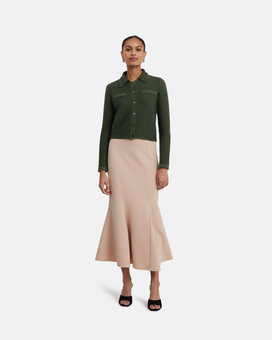 Artemis Olive Crochet Jacket