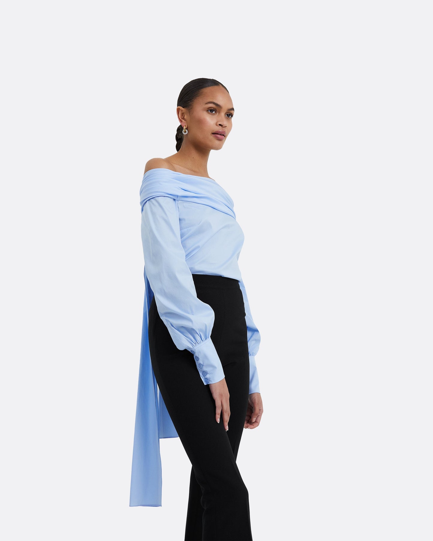 Tilly Blue Cotton Top