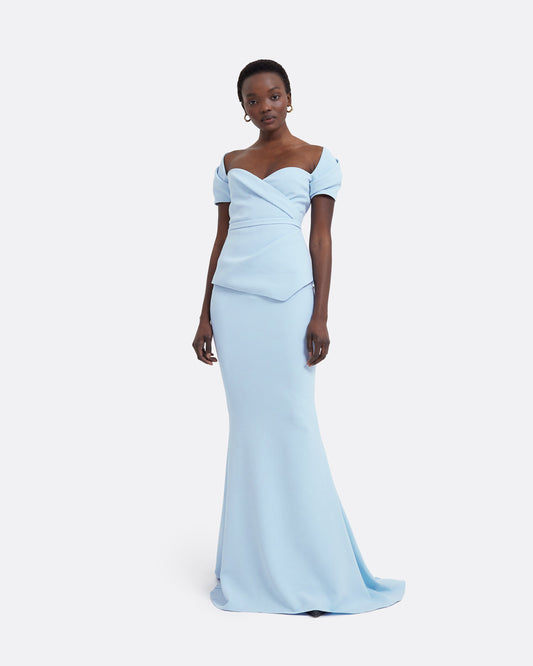 Gayeta Pale Blue Skirt