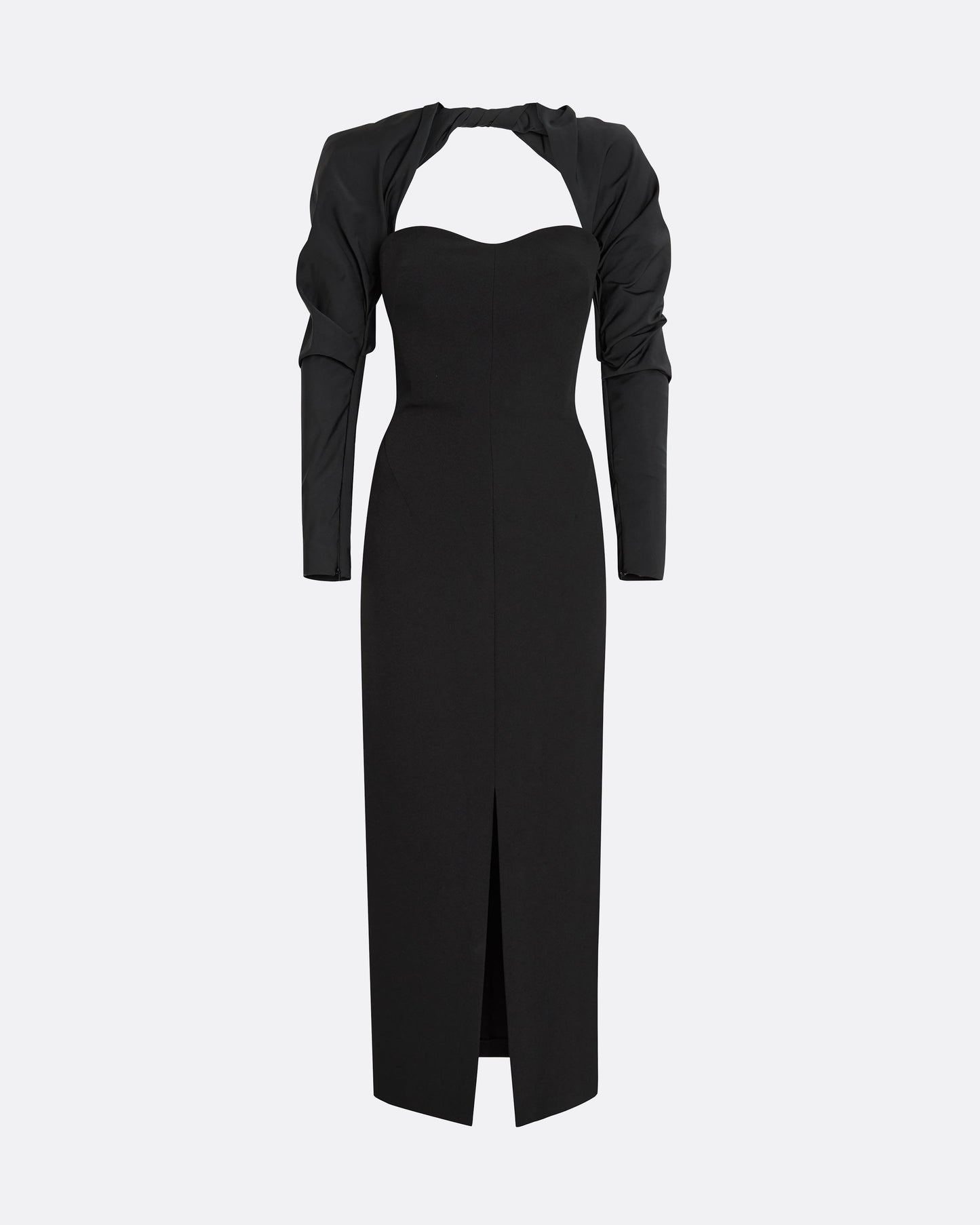 Romane Black Midi Dress