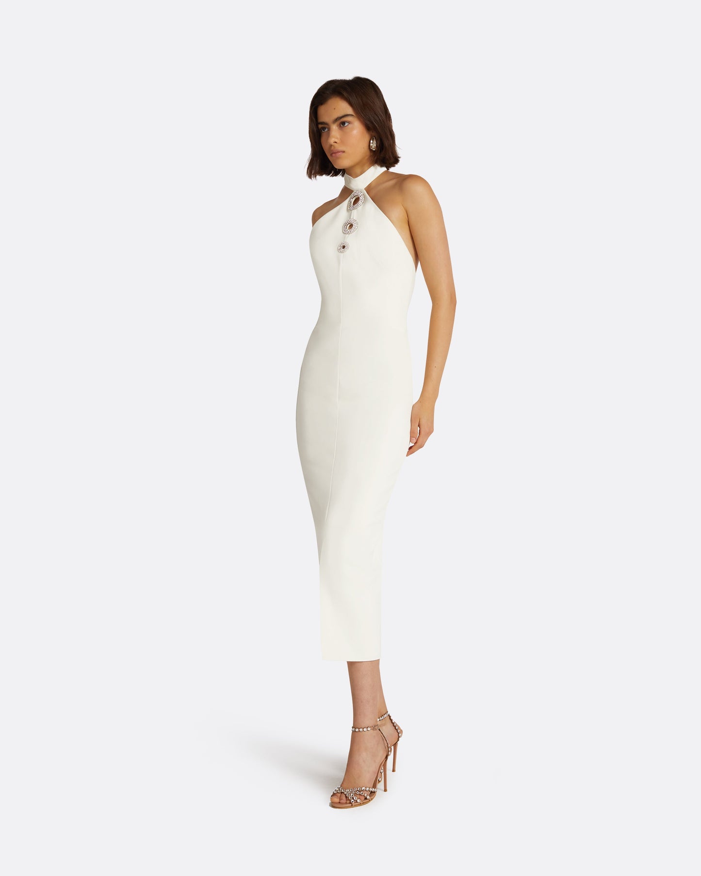 Zeanep Ivory Midi Dress