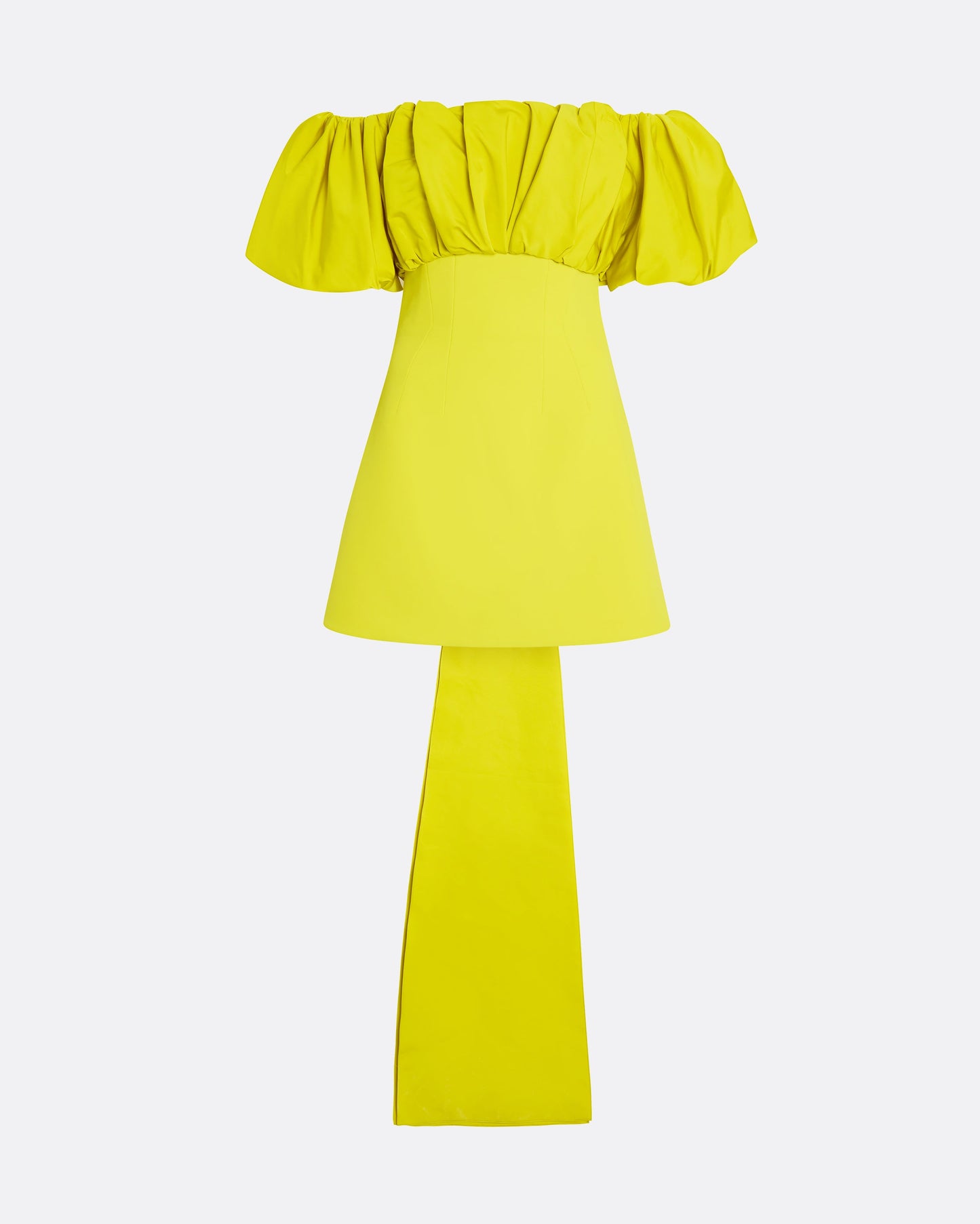 Lyana Chartreuse Short Dress