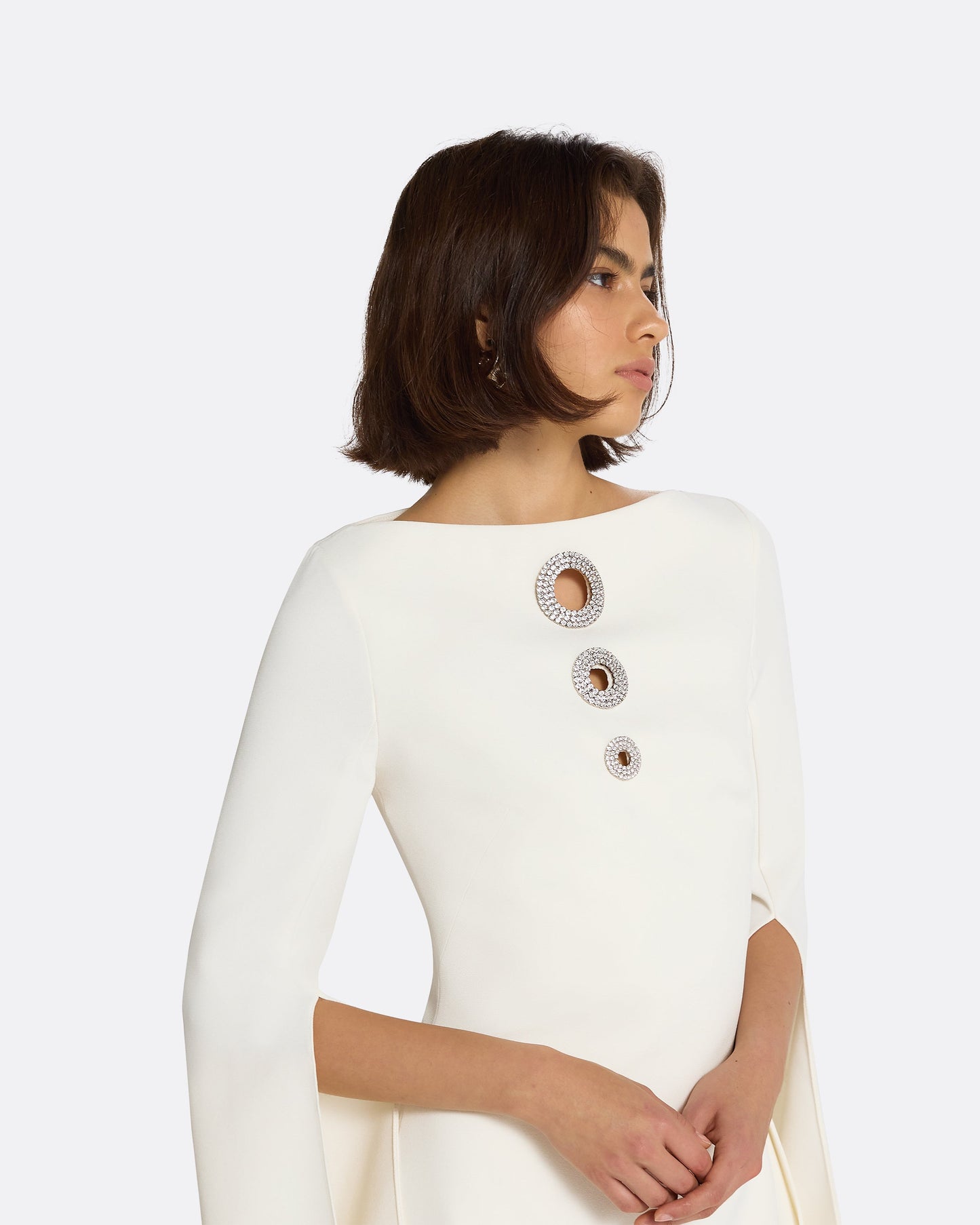 Allinae Ivory Short Dress