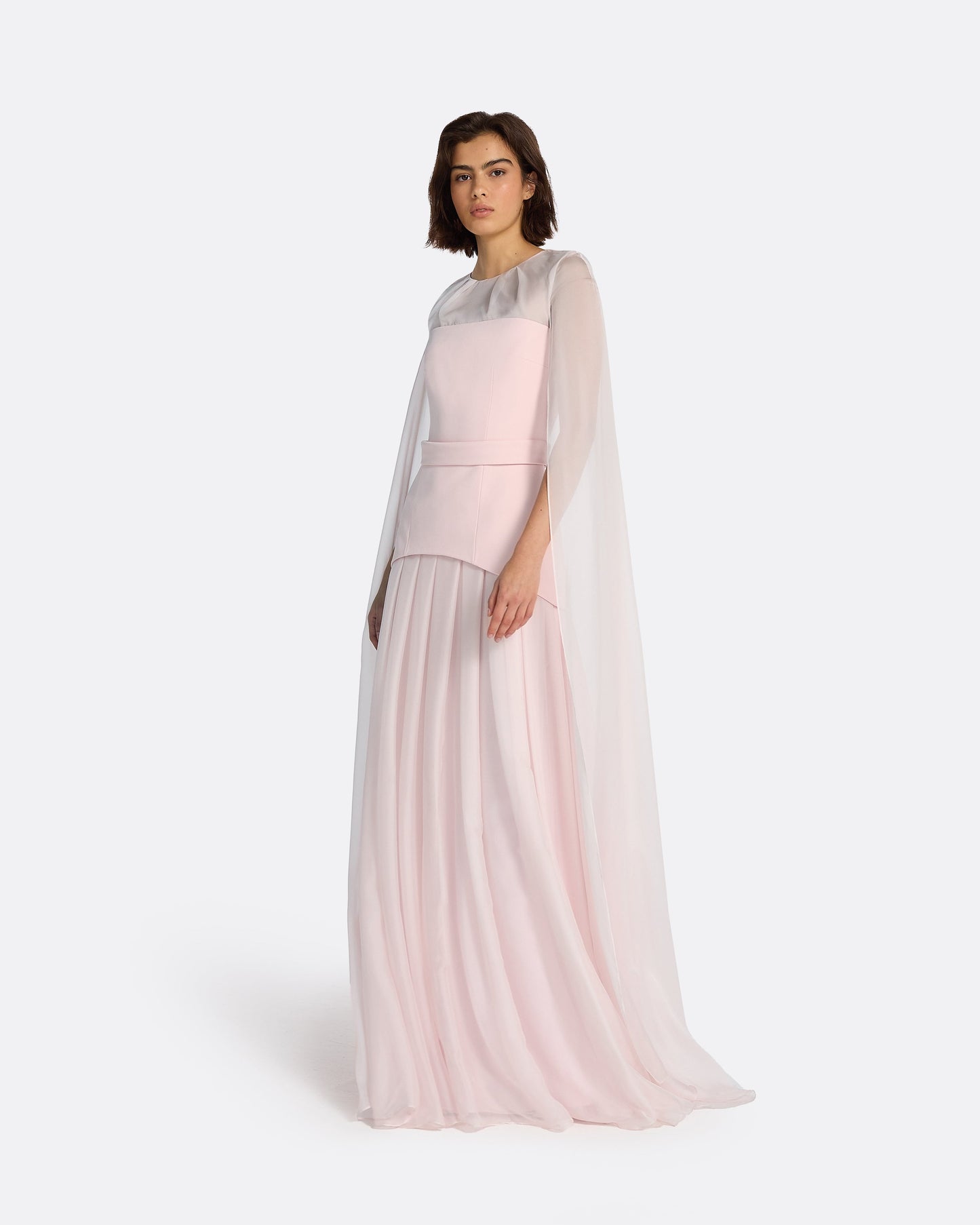 Gloria Pale Pink Long Dress
