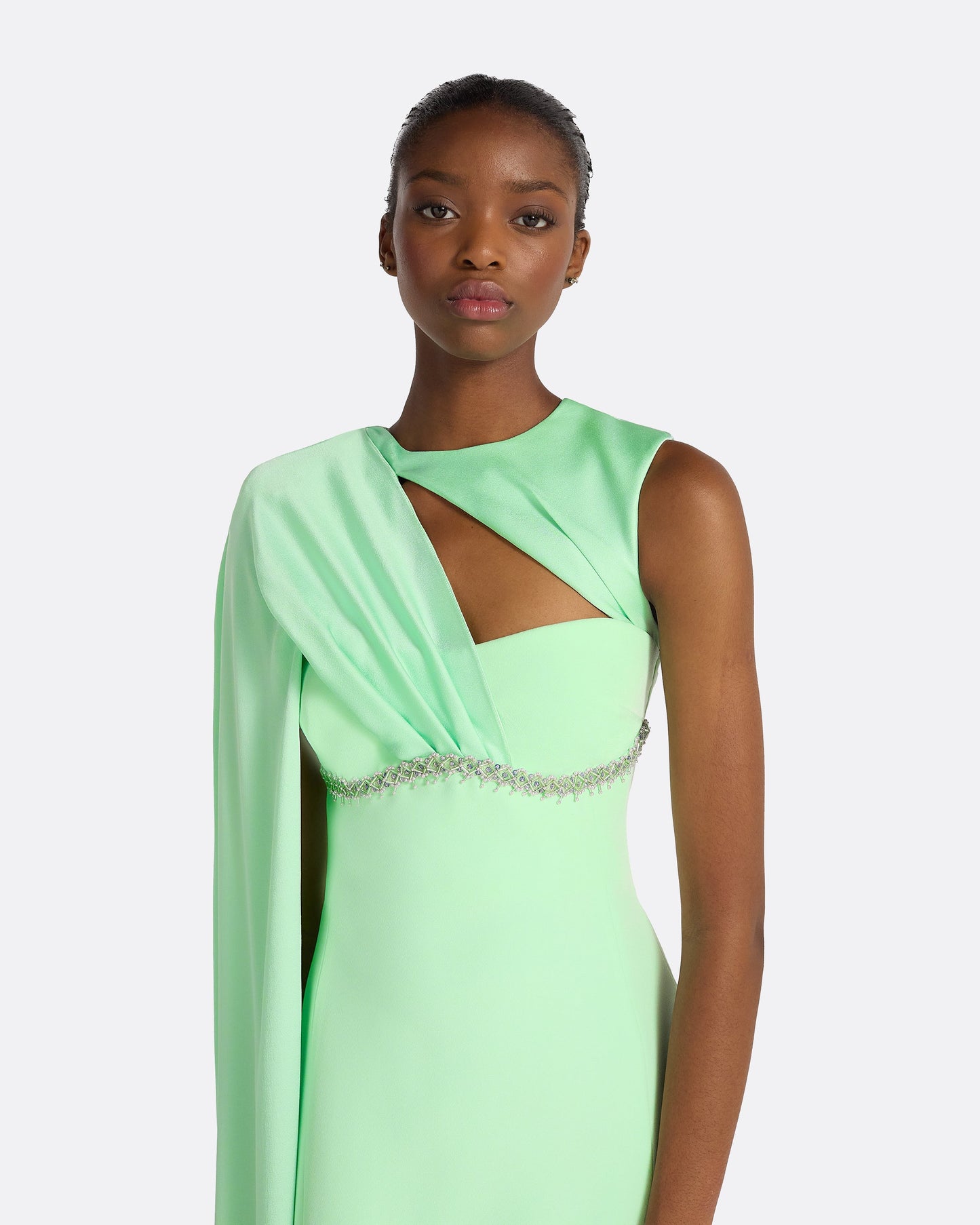 Rotha Brook Green Long Dress
