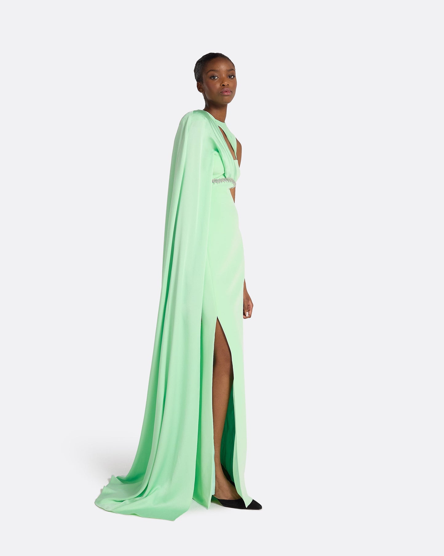 Rotha Brook Green Long Dress