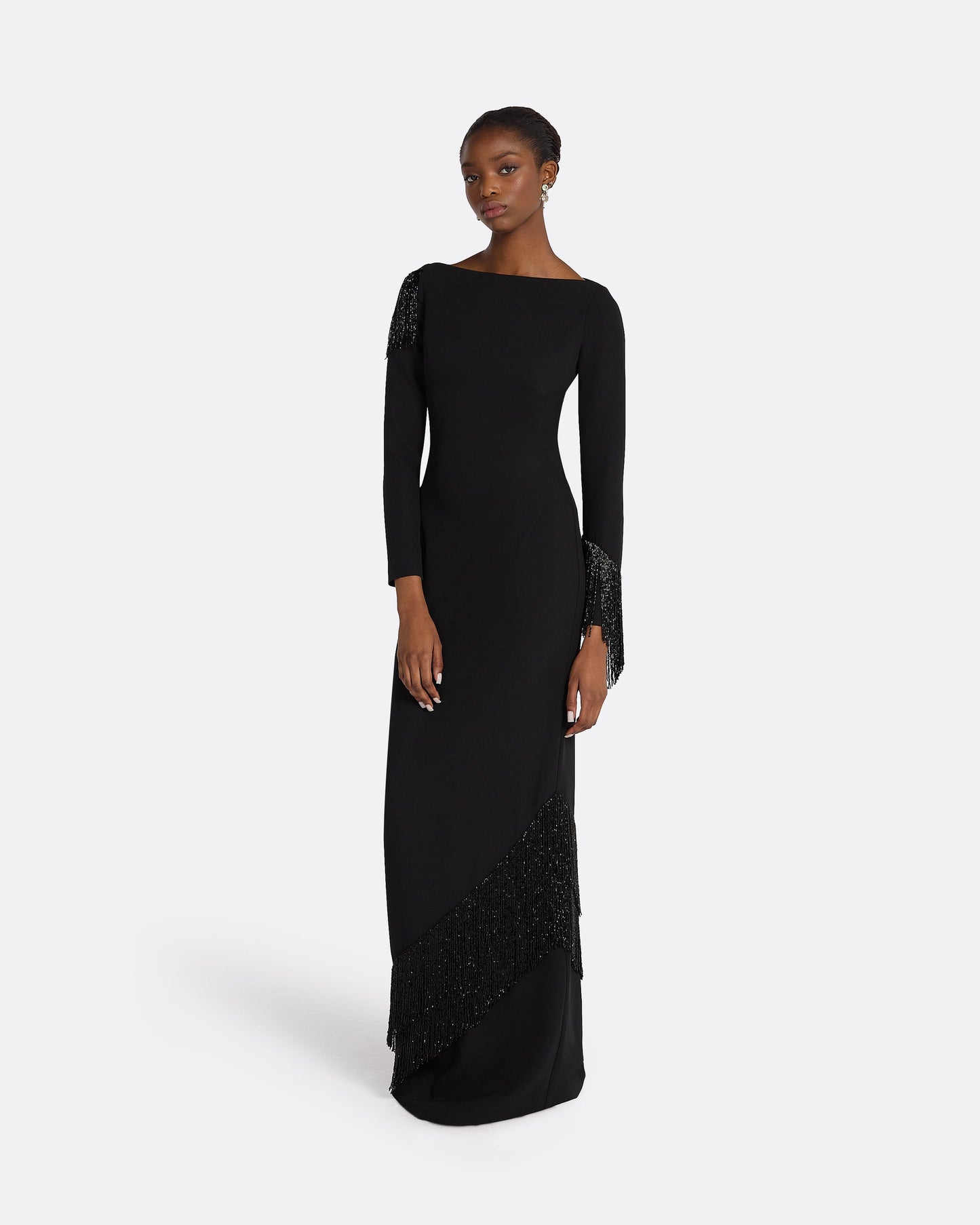 Costella Black Long Dress