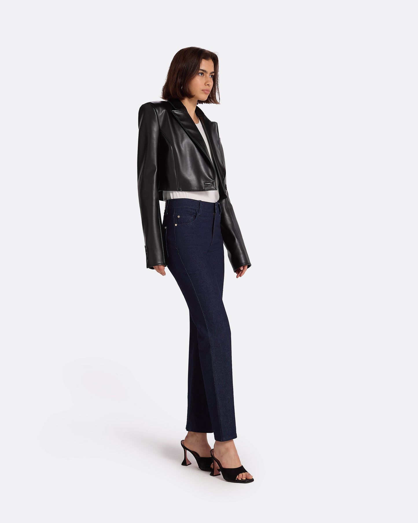 Craine Black Vegan Leather Jacket