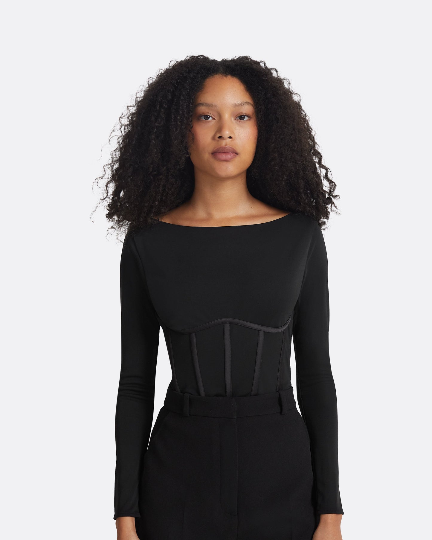 Krissie Black Bodysuit