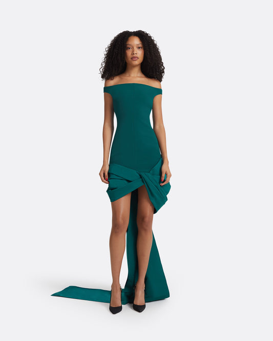 Linalle Alpine Green Short Dress