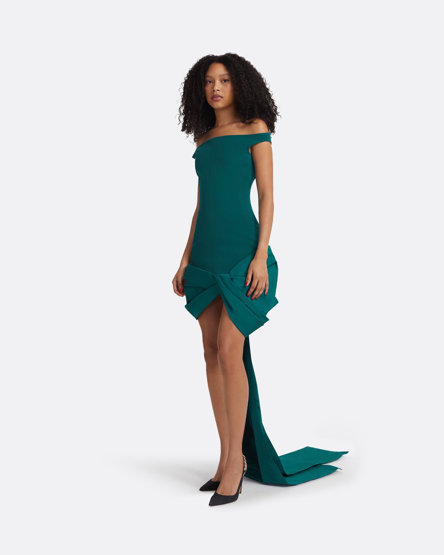Linalle Alpine Green Short Dress