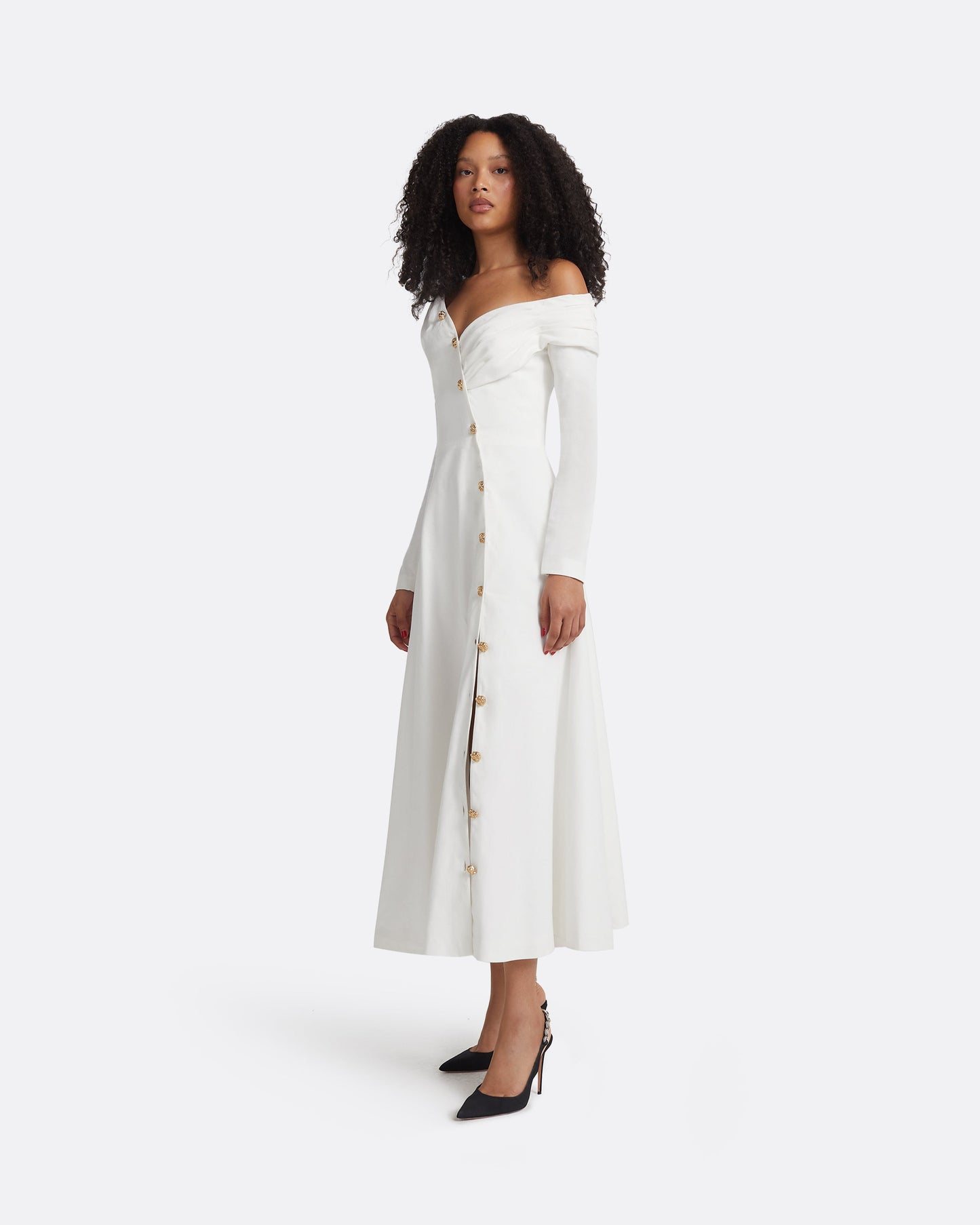 Blaike Ivory Midi Dress