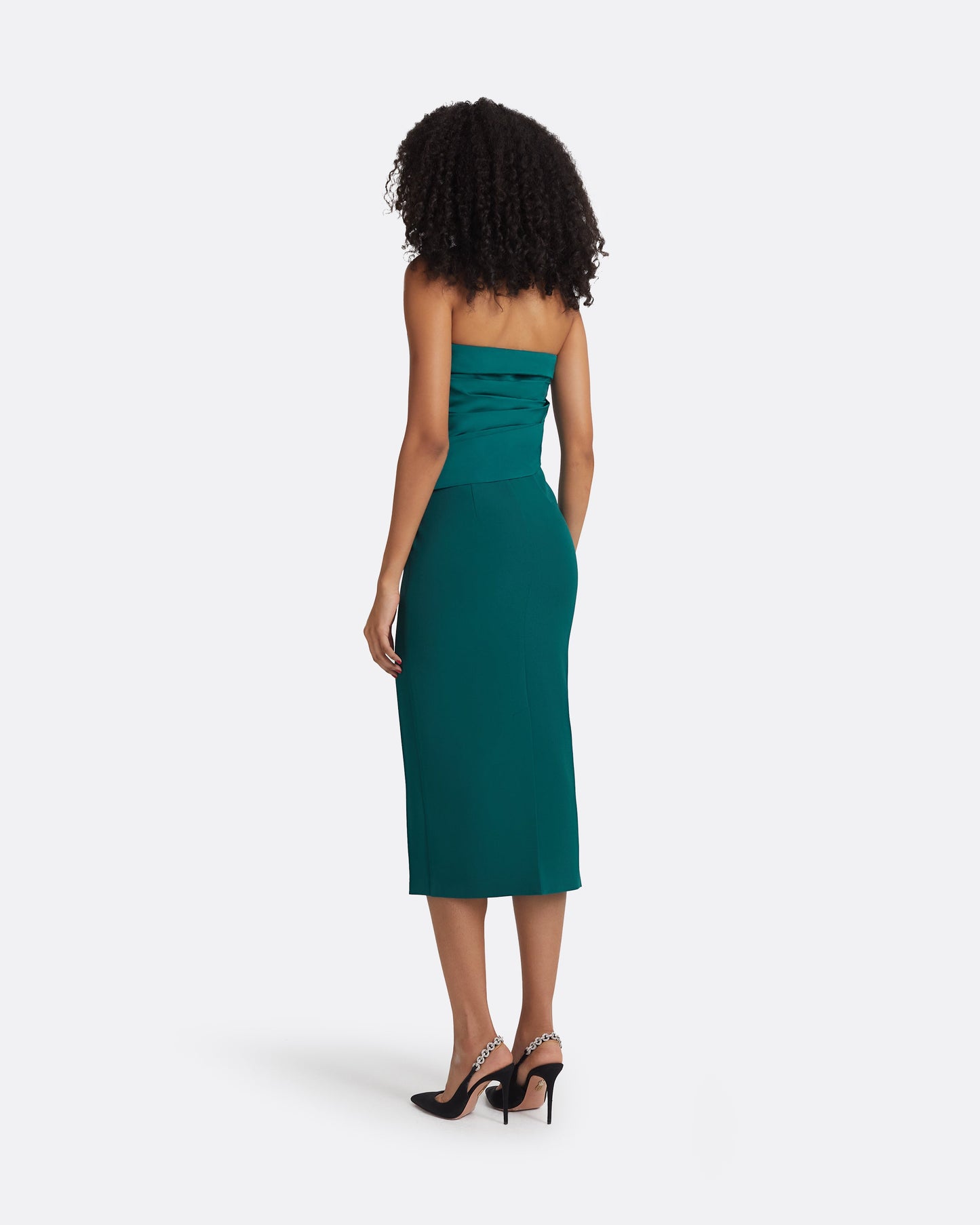 Arla Alpine Green Midi Dress
