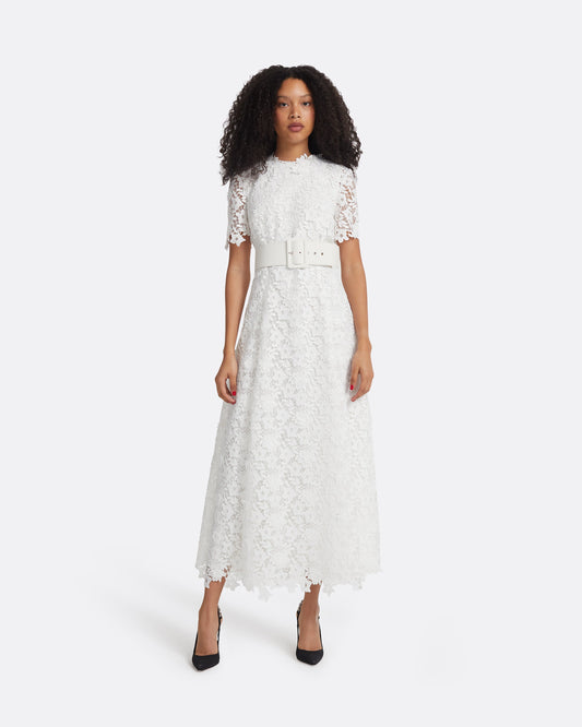 Rolie Ivory Midi Dress