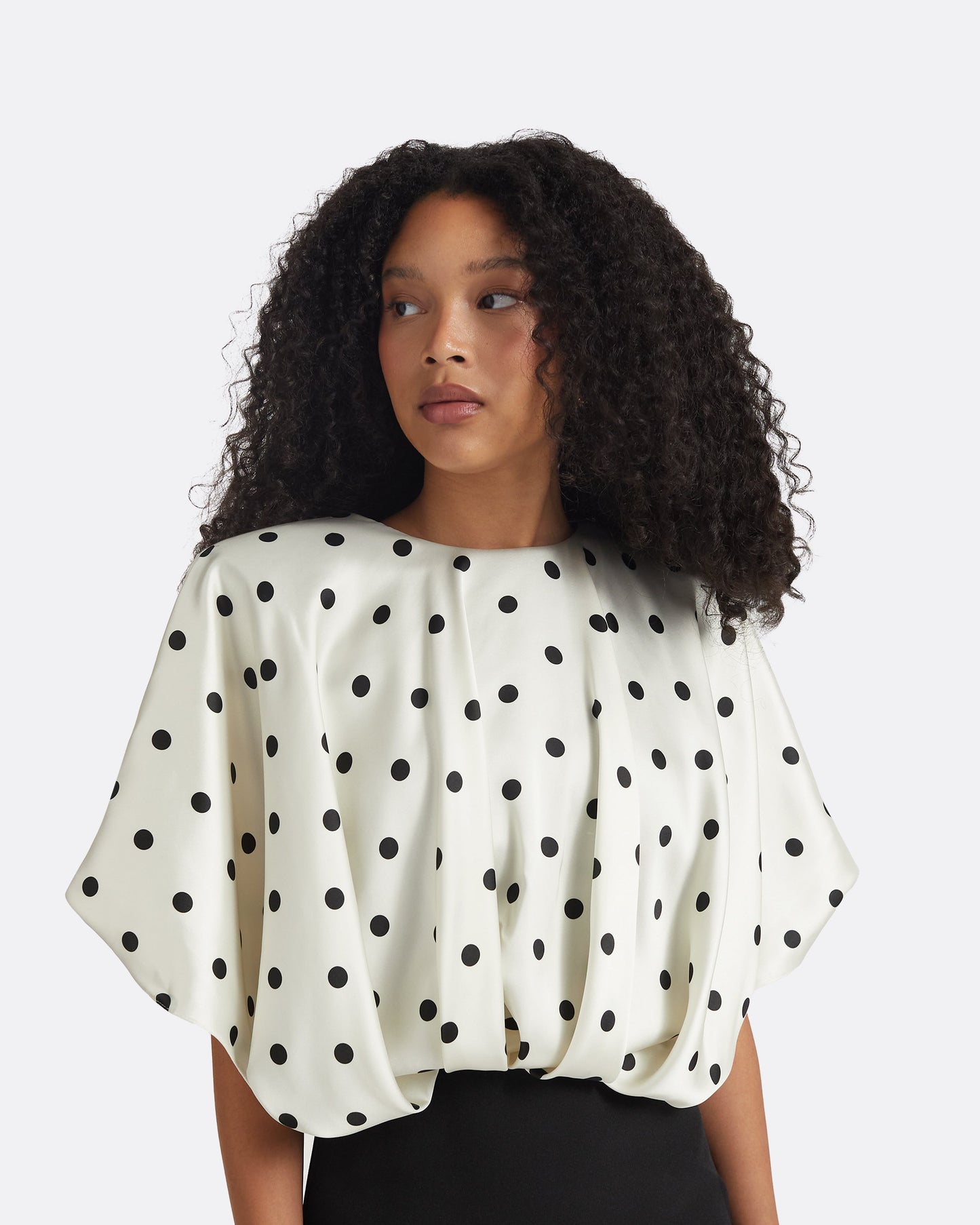 Lucinda Black & Egret/ Black Long Dress