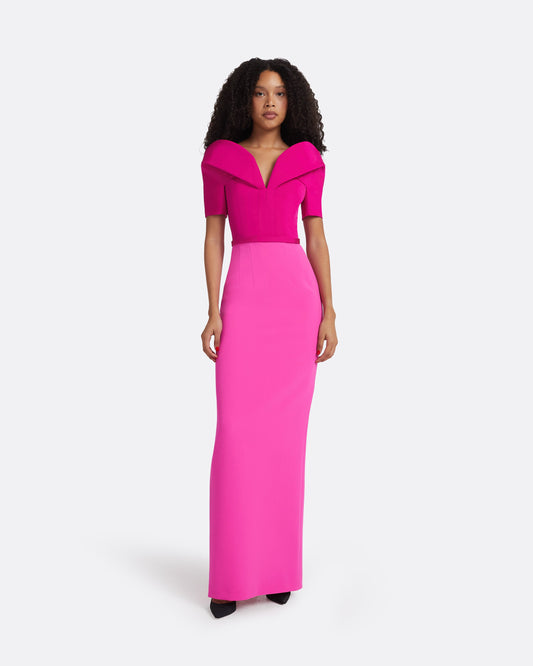 Caran Beverley Long Dress