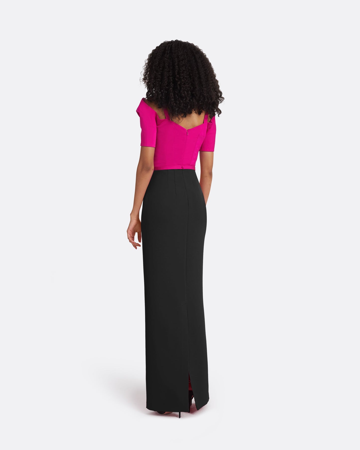 Caran Beverley & Black Long Dress