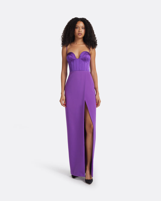 Leonal Lilac Long Dress