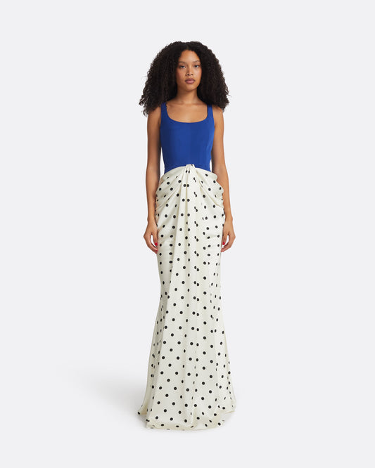 Marlena Marrakech & Egret/Black Long Dress