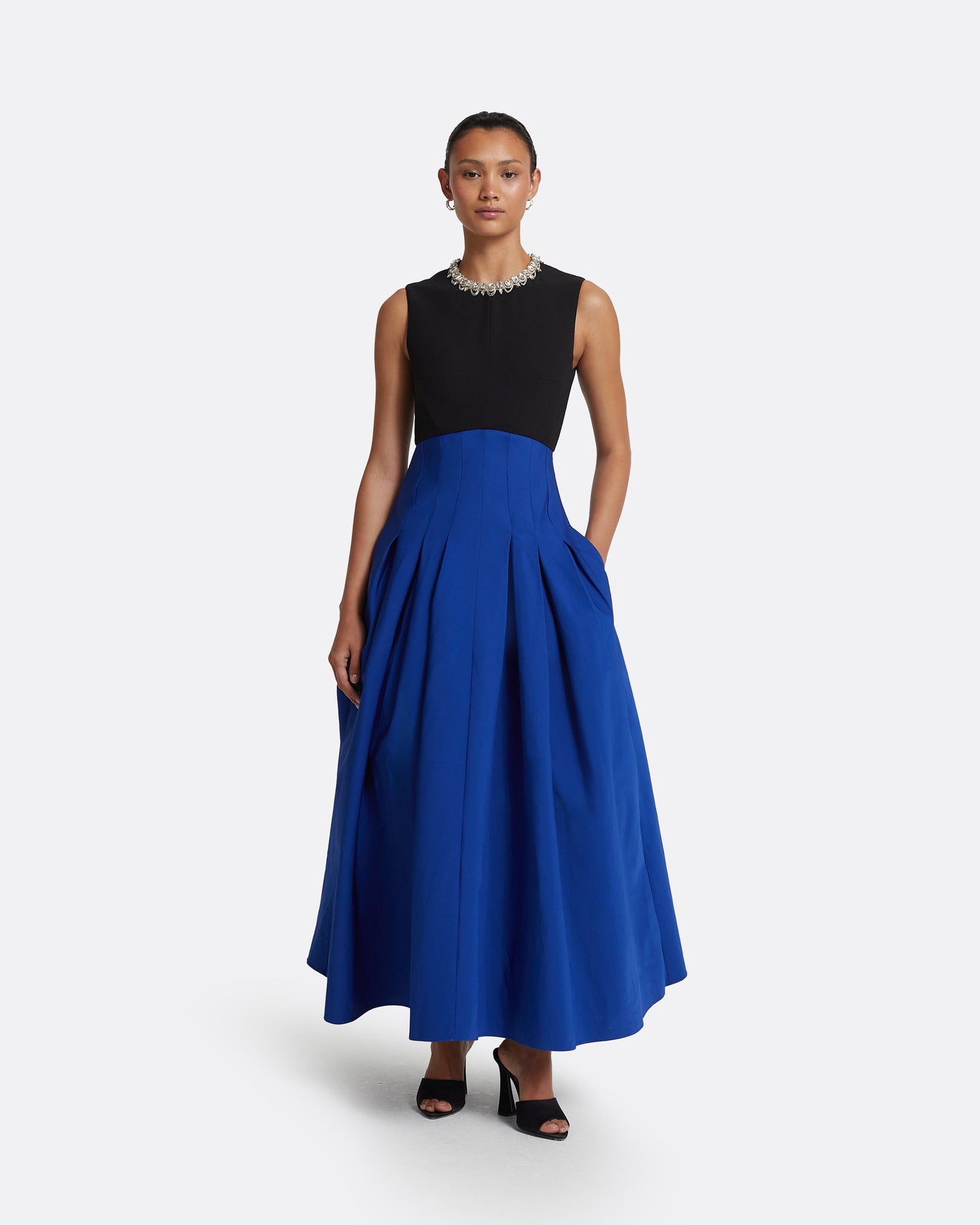 Raffie Embroidered Marrakech & Black Long Dress