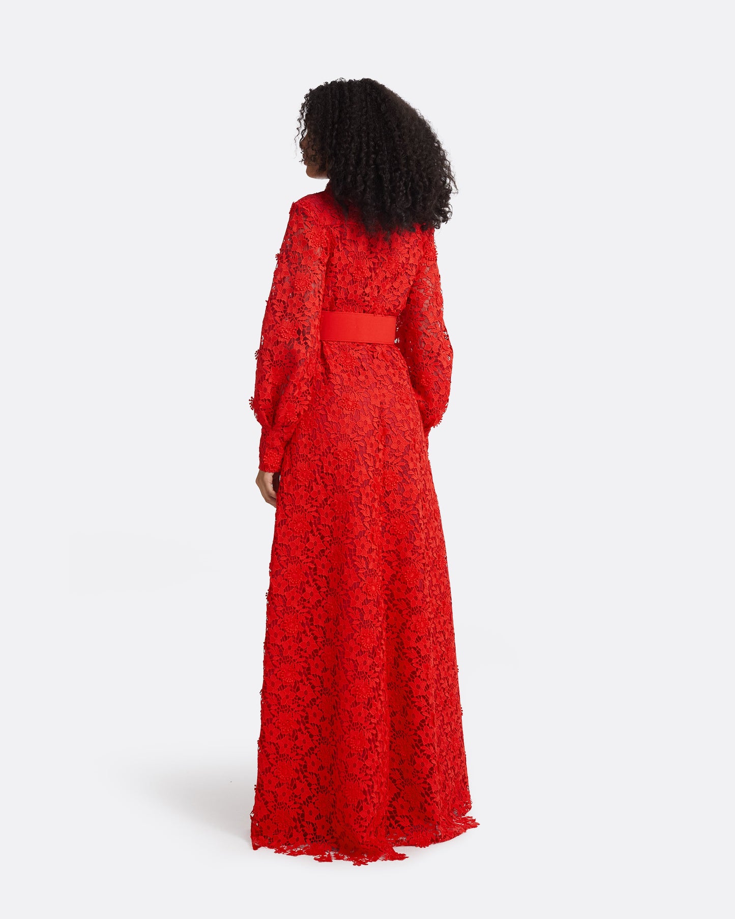 Salma Lacquer Red Long Dress