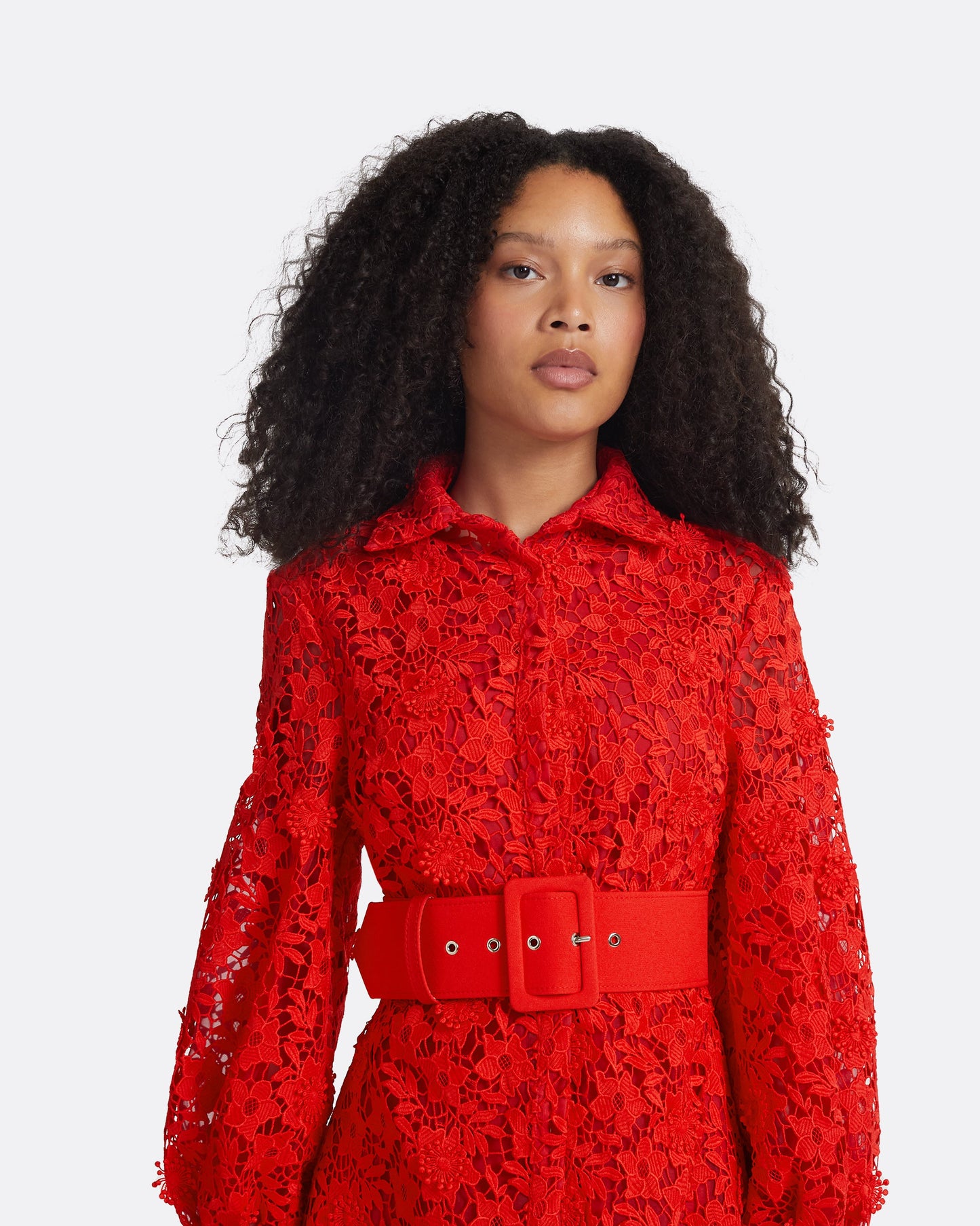 Salma Lacquer Red Long Dress