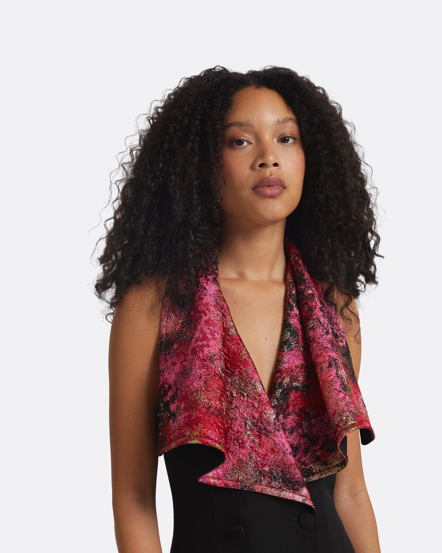 Rewena Black & Lacquer Red Jacket