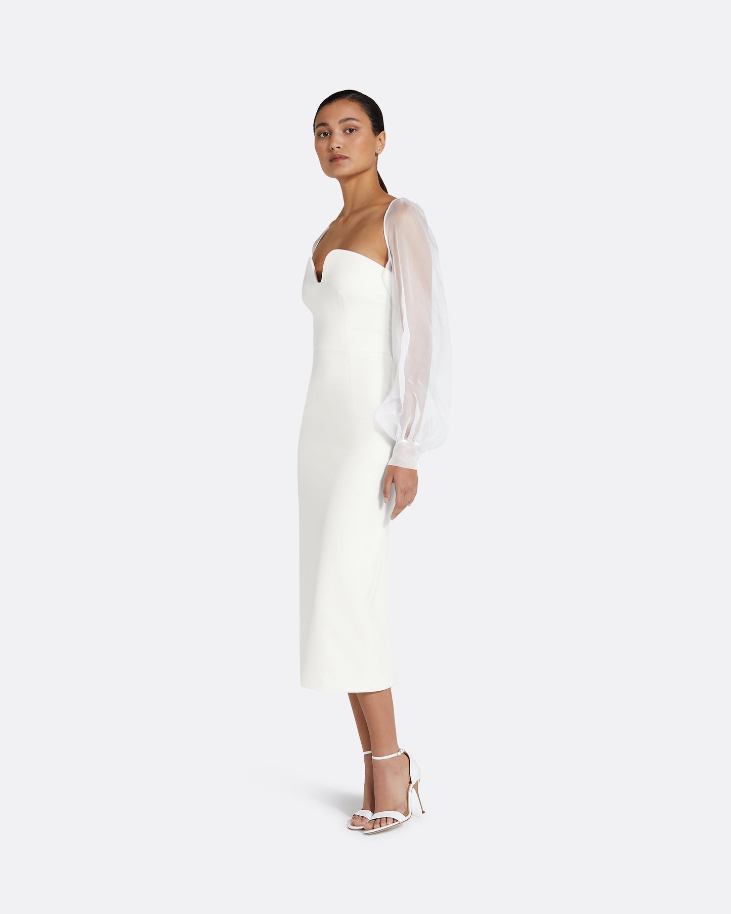 Catalina Ivory Midi Dress