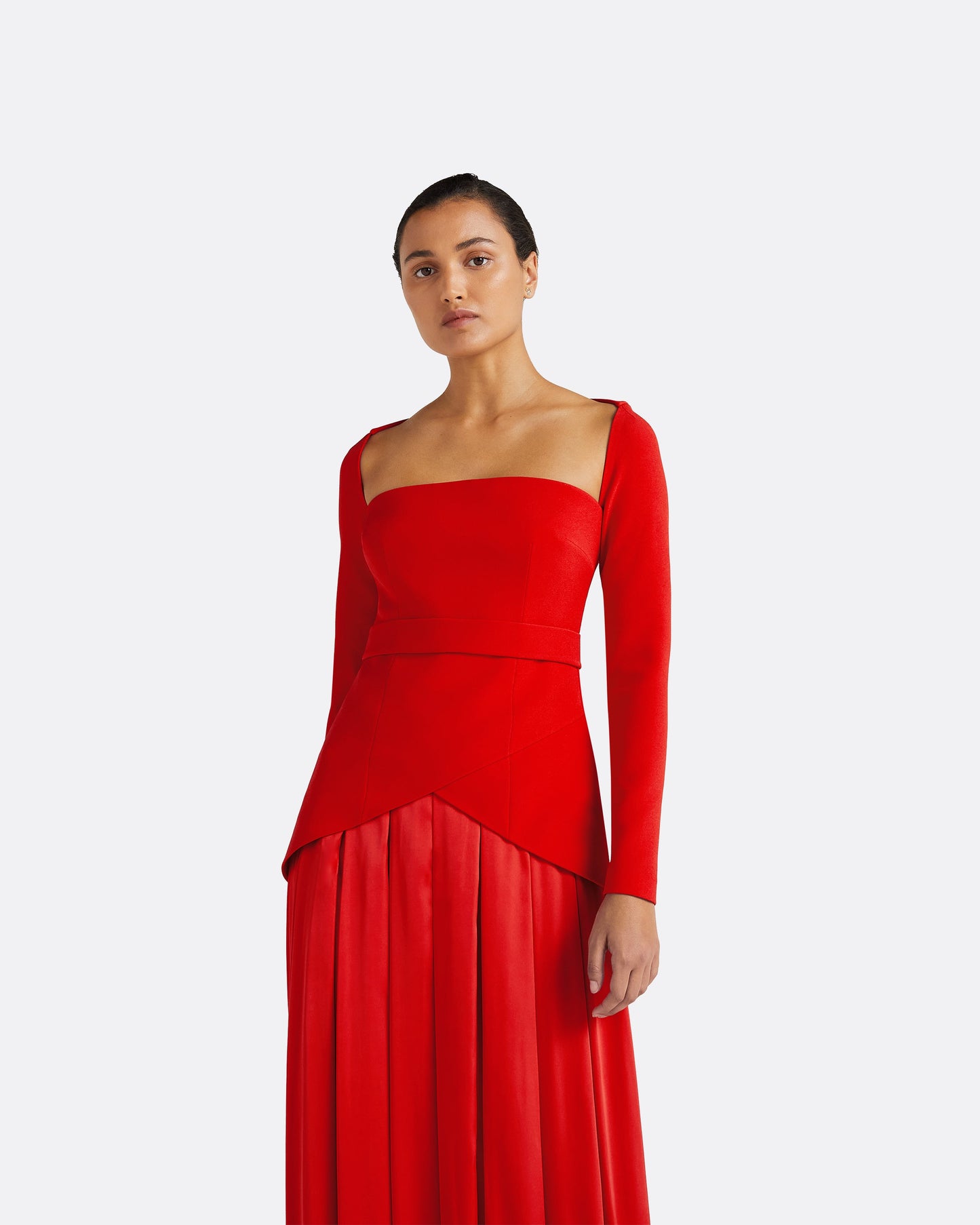 Desta Cherry Red Long Dress