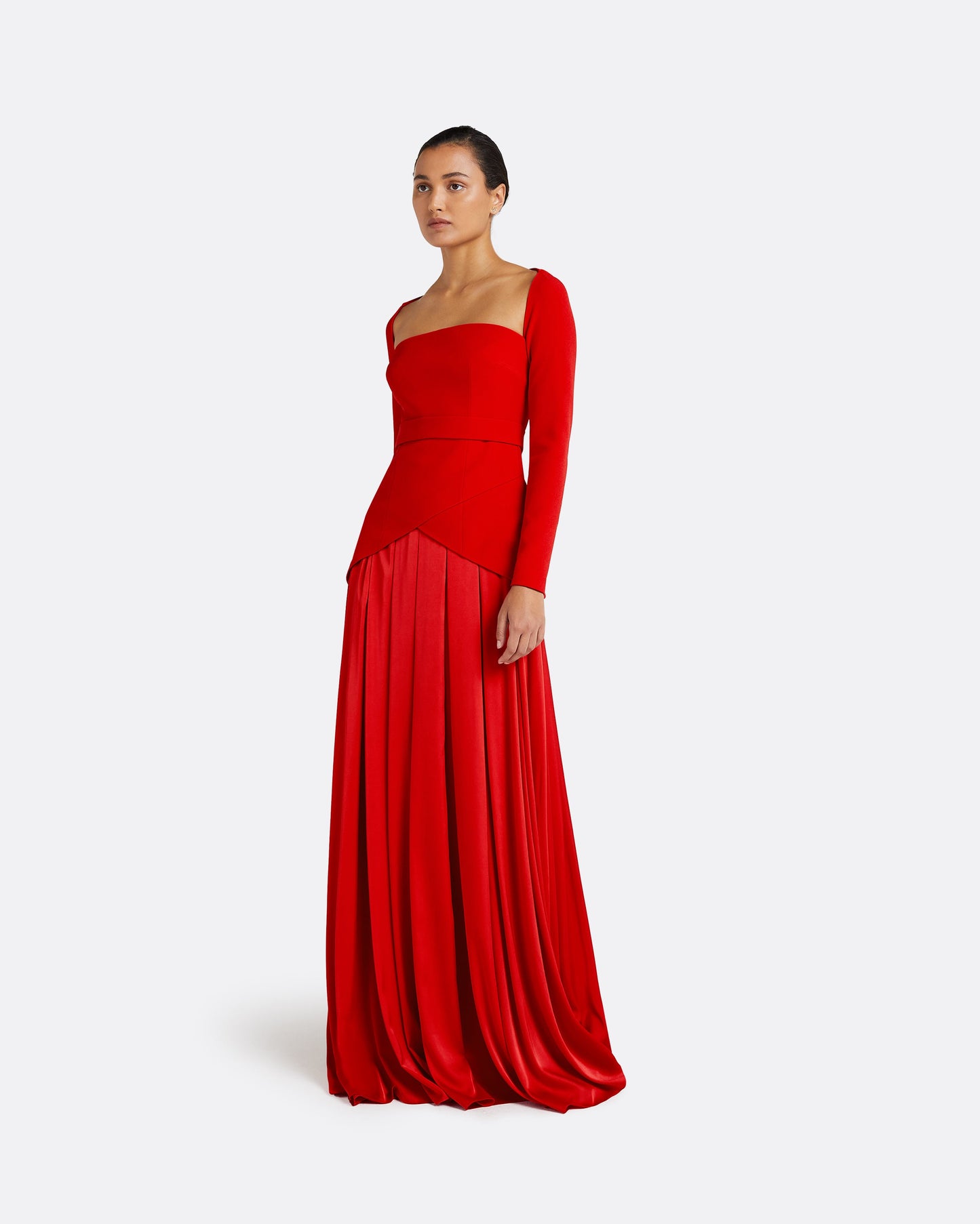 Desta Cherry Red Long Dress