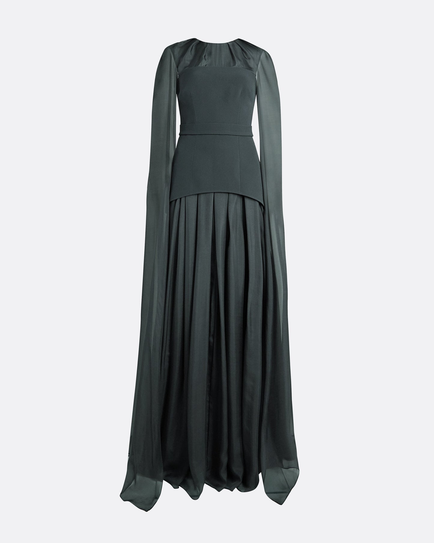 Gloria Graphite Long Dress