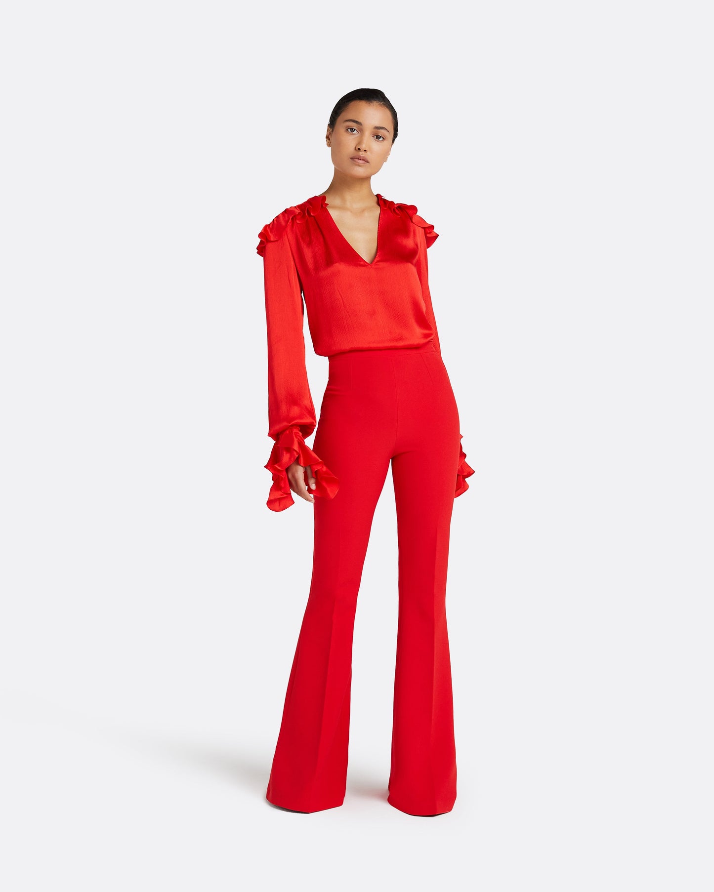 Halluana Cherry Red Trousers
