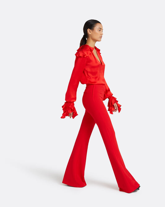 Halluana Cherry Red Trousers