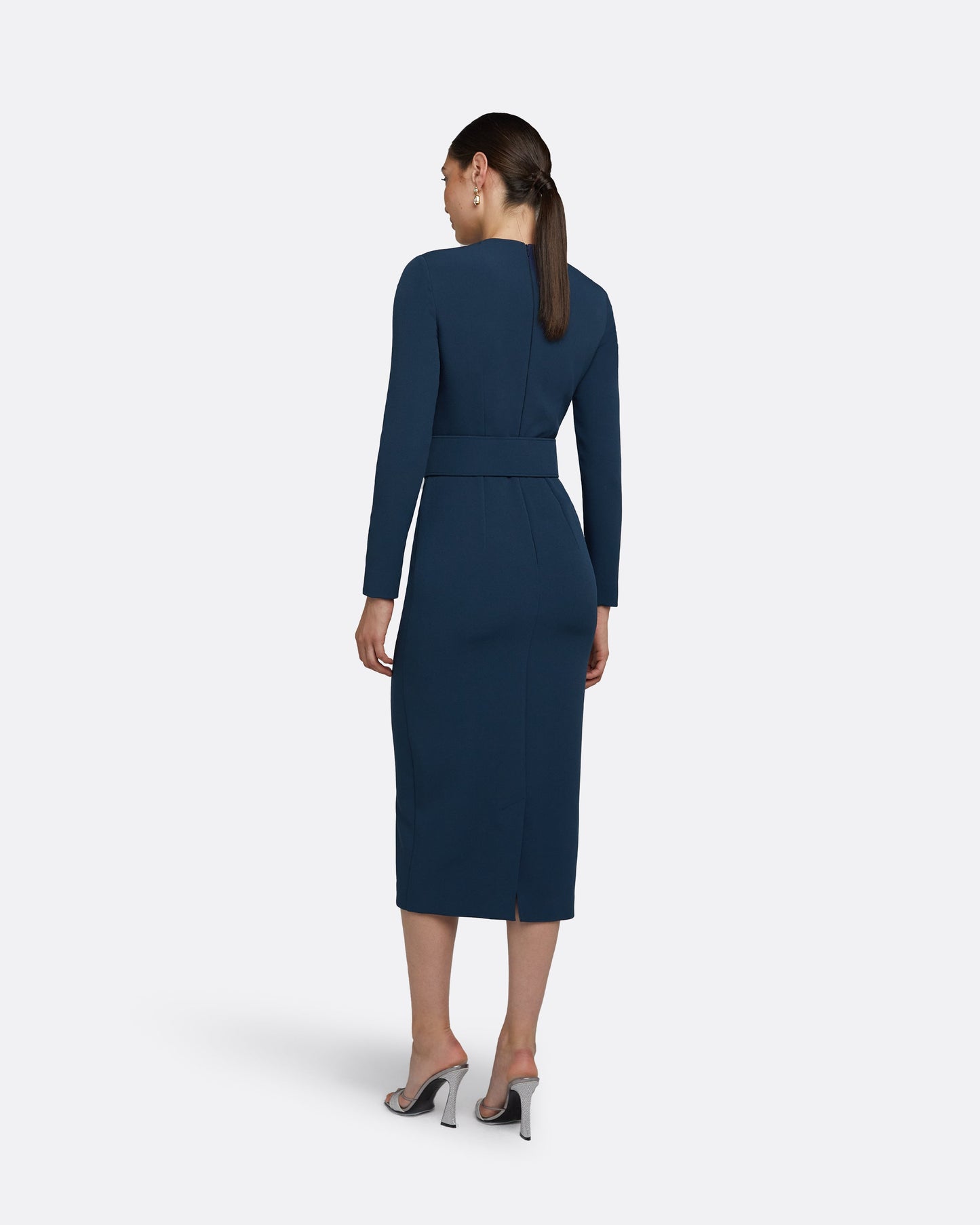 Brunna Ink Blue Midi Dress