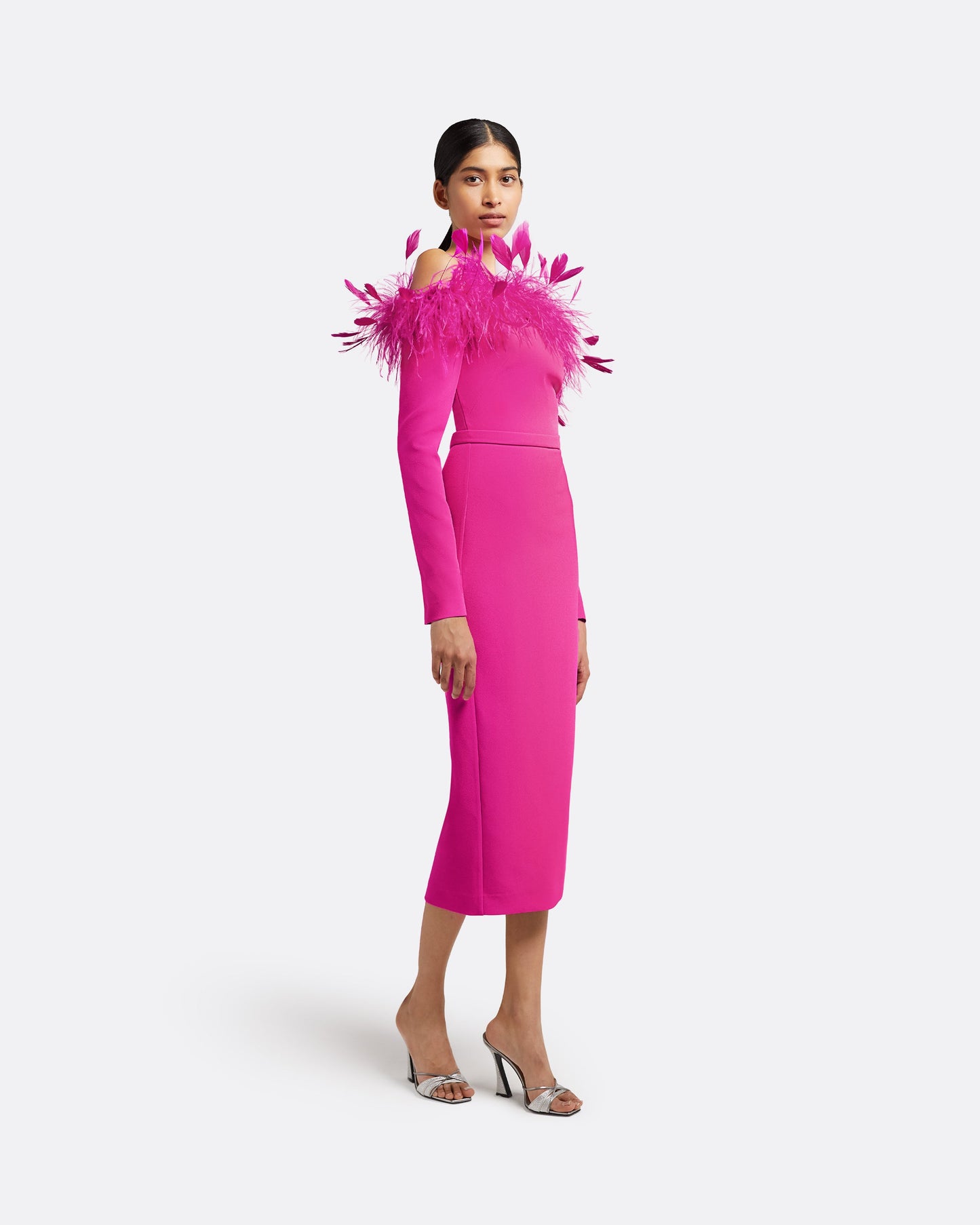 Vittoria Wild Strawberry Midi Dress