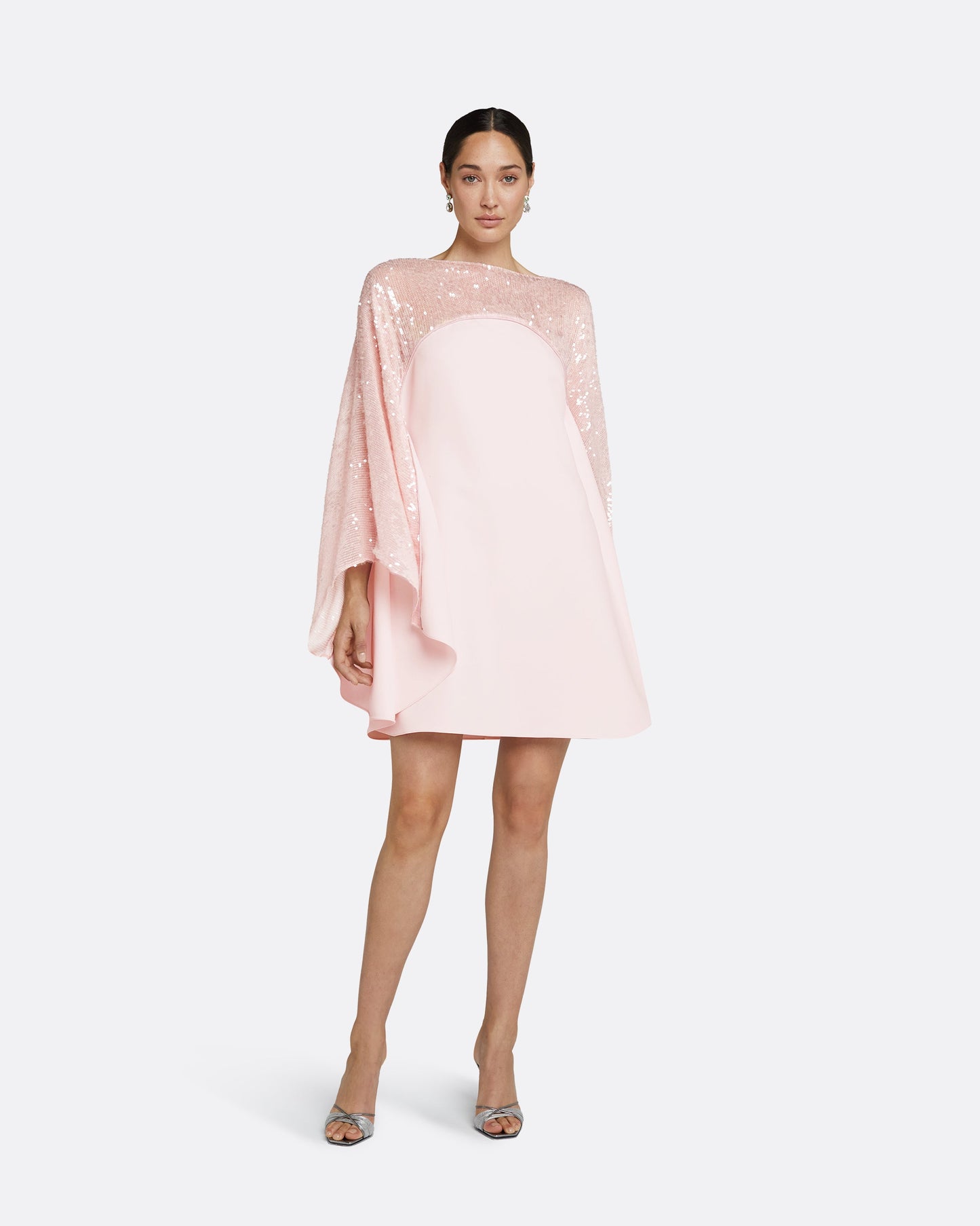 Almana Barely Pink Short Dress